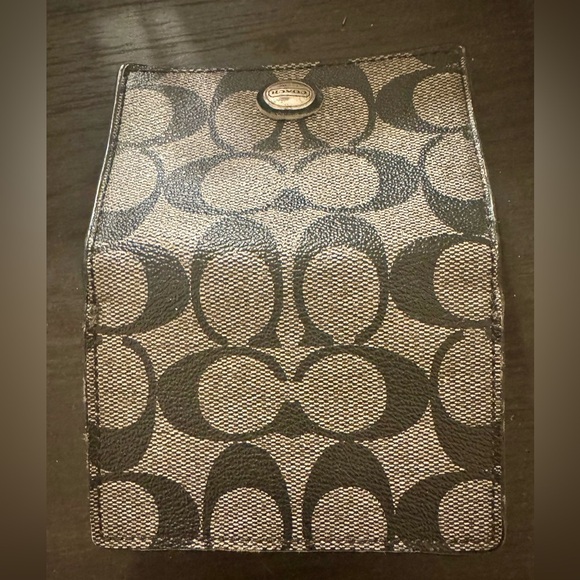 COACH Textured Black Wallet - Picture 2 of 8